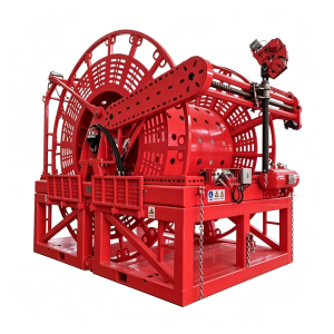 GT 148-80-84/2-6500 Chain Drive Coiled Tubing Reel Skid – 2" × 6500m 15000PSI High Pressure Oilfield CT Reel